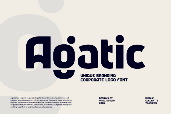 Agatic: A Premium Sans Serif Font for Modern Web Design