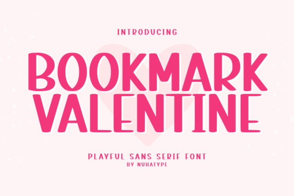 Bookmark Valentine: A Cute Sans Serif Handwriting Font for Branding