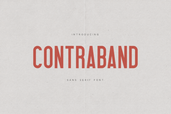 Contraband: The Bold Sans Serif Font for Modern Marketing