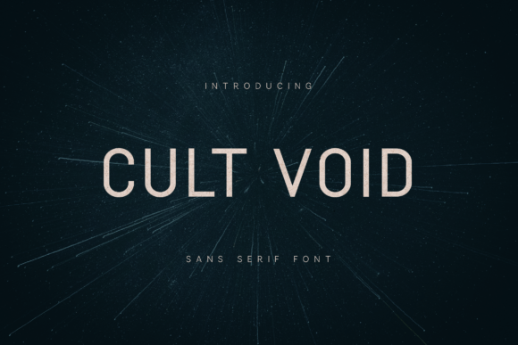 Cult Void: A Modern Sans Serif Font for Crafters