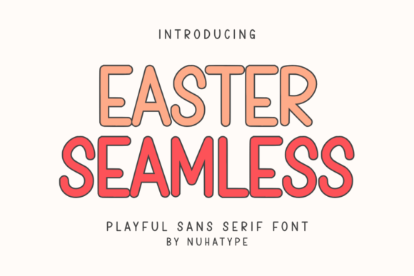 Easter Seamless: A Minimalist Font for Editorial Design