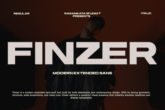 Finzer: A Modern Extended Sans Serif for Bold Editorial Design