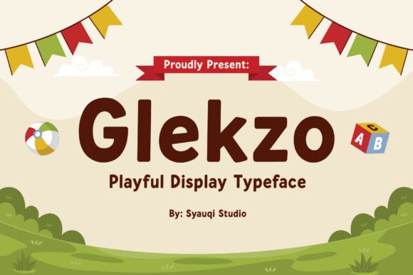 Glekzo: The Playful Display Typeface for Your Brand