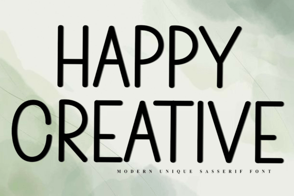 Happy Creative: A Modern Sans Serif Display Font