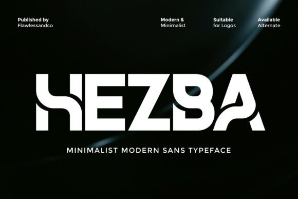 Hezba: A Modern Sans Serif Typeface for Brands