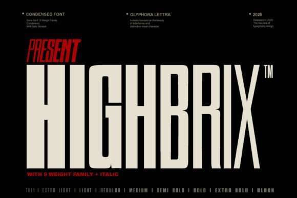 Highbrix: The Bold Precision of Condensed Strength