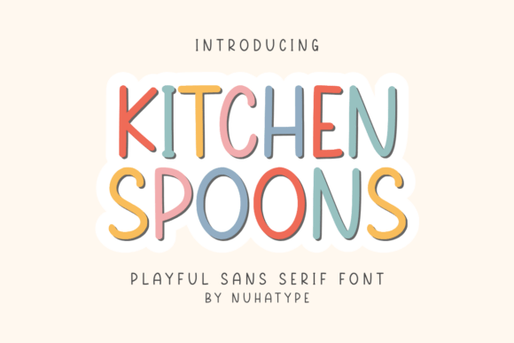 Kitchen Spoons: A Minimalist Font for Branding