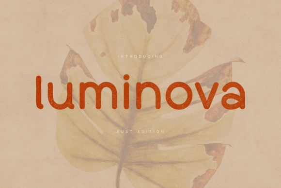 Luminova Rust Edition: A Cozy Sans Serif Font