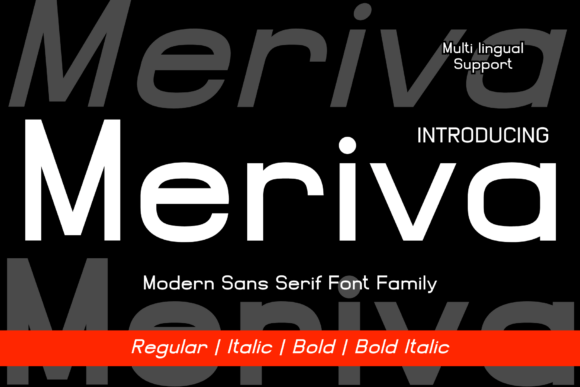 Meriva: A Contemporary Sans Serif Font for Bold Branding