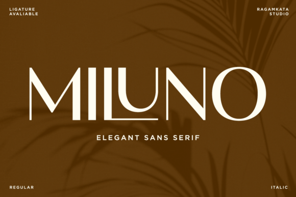 Miluno: A Modern Sans Serif Typeface for Campaigns