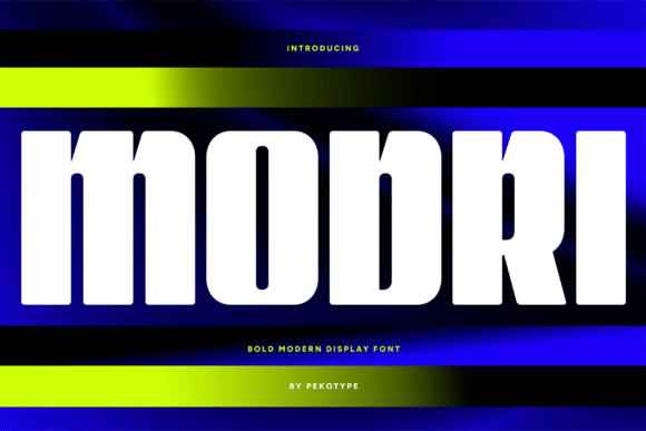 Modri: A Bold Modern Grotesk Display Font