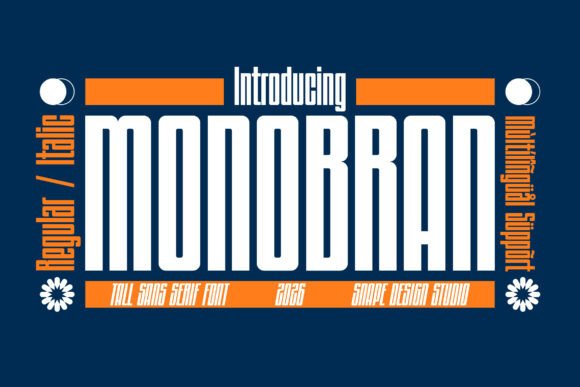 Monobran: A Bold Sans Serif Display Font for Campaigns