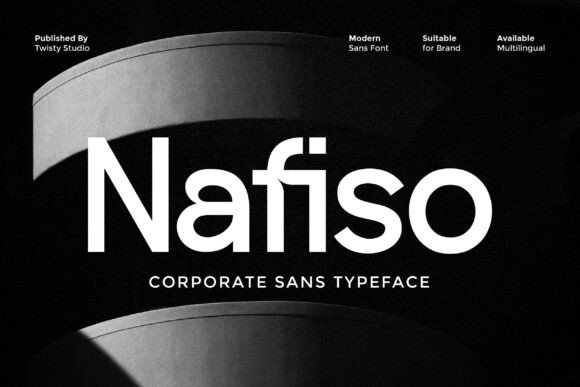 Nafiso: A Modern Corporate Sans Serif Typeface for Business