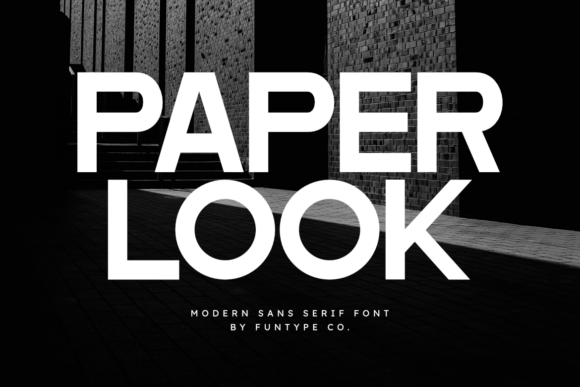 Paper Look: A Bold Sans Serif Font for Makers