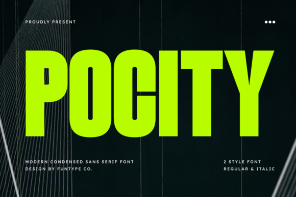 Pocity: The Bold Sans Serif Font for Marketers