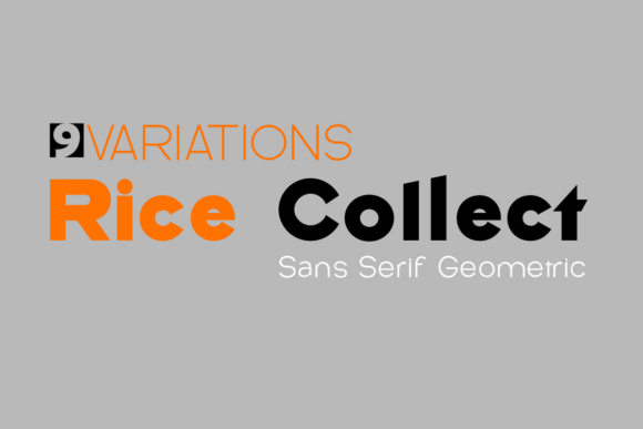 Rice Collect: A Bold Formal Typeface for Editorial Design
