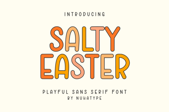 Salty Easter: A Minimalist Font for Modern Campaigns