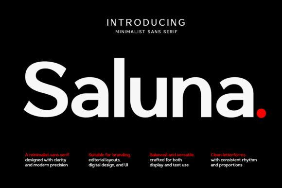 Saluna: A Modern Sans Serif for Web Design