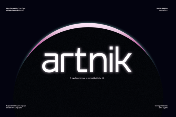 TRT Artnik: A Geometric Sans Serif for Modern Editorial Design