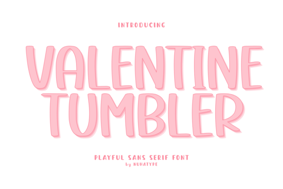 Valentine Tumbler: A Warm Handwritten Font for Brands