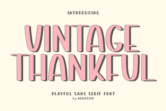 Vintage Thankful: A Warm Font for Small Brands